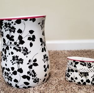 Steven Madden Juliet shower curtain, waste basket & toothbrush holder